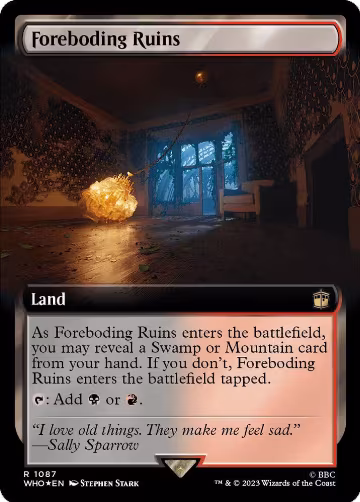 Foreboding Ruins (Extended Art) (Surge Foil) (1087), Universes Beyond: Doctor Who — Magic card price