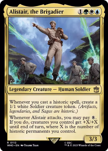 Alistair, the Brigadier (112), Universes Beyond: Doctor Who — Magic card price