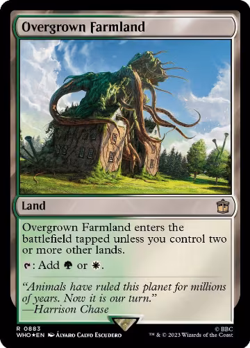 Overgrown Farmland (Surge Foil) (883), Universes Beyond: Doctor Who — Magic card price