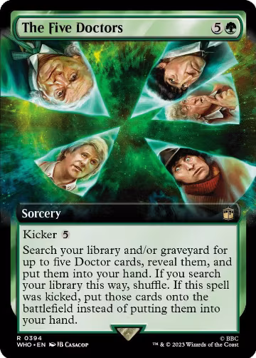 The Five Doctors (Extended Art) (394), Universes Beyond: Doctor Who — Magic card price