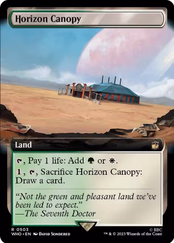 Horizon Canopy (Extended Art) (503), Universes Beyond: Doctor Who — Magic card price