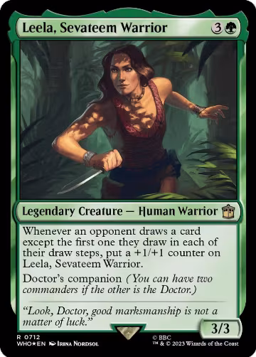Leela, Sevateem Warrior (Surge Foil) (712), Universes Beyond: Doctor Who — Magic card price
