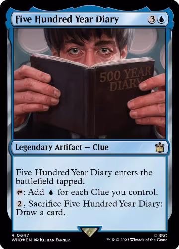 Five Hundred Year Diary (Surge Foil) (647), Universes Beyond: Doctor Who — Magic card price