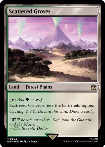 Scattered Groves (Surge Foil) (892), Universes Beyond: Doctor Who — Magic card price