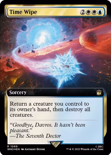 Time Wipe (Extended Art) (Surge Foil) (1069), Universes Beyond: Doctor Who — Magic card price