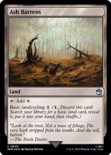 Ash Barrens (Surge Foil) (848), Universes Beyond: Doctor Who — Magic card price