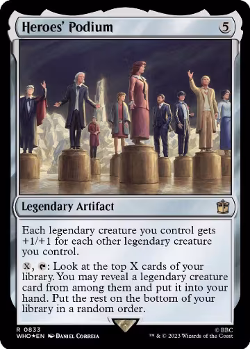 Heroes' Podium (Surge Foil) (833), Universes Beyond: Doctor Who — Magic card price