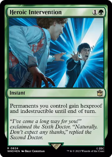 Heroic Intervention (Surge Foil) (824), Universes Beyond: Doctor Who — Magic card price