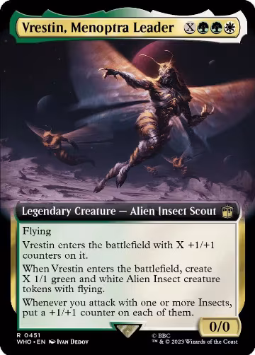 Vrestin, Menoptra Leader (Extended Art) (451), Universes Beyond: Doctor Who — Magic card price
