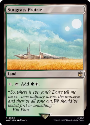 Sungrass Prairie (Surge Foil) (902), Universes Beyond: Doctor Who — Magic card price
