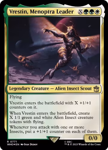 Vrestin, Menoptra Leader (Surge Foil) (771), Universes Beyond: Doctor Who — Magic card price