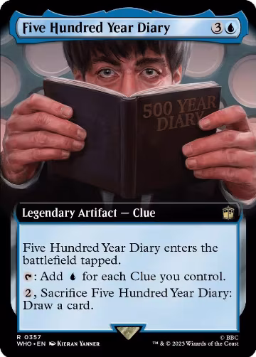 Five Hundred Year Diary (Extended Art) (357), Universes Beyond: Doctor Who — Magic card price