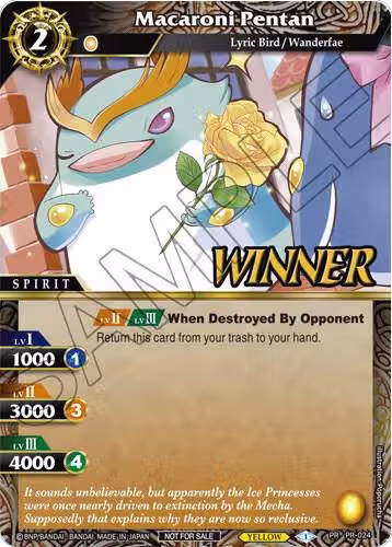 Macaroni Pentan (Tournament Pack Vol. 3 -Winner-) (PR-024), Launch & Event Promos — Battle Spirits card price