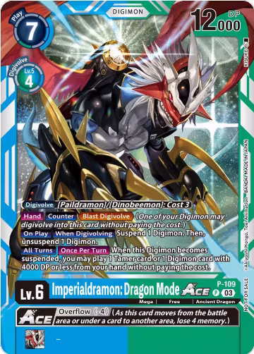 Imperialdramon: Dragon Mode ACE - P-109 (NYCC 2023 Demo Deck) (P-109 P), Digimon Demo Deck Exclusive Cards — Digimon card price