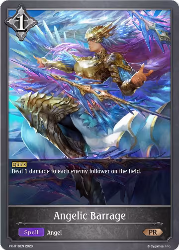 Angelic Barrage (PR-018EN), Shadowverse: Evolve Promo Cards — Shadowverse card price