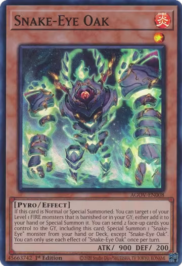 Snake-Eye Oak (AGOV-EN008), Age of Overlord — Yu-Gi-Oh! card price
