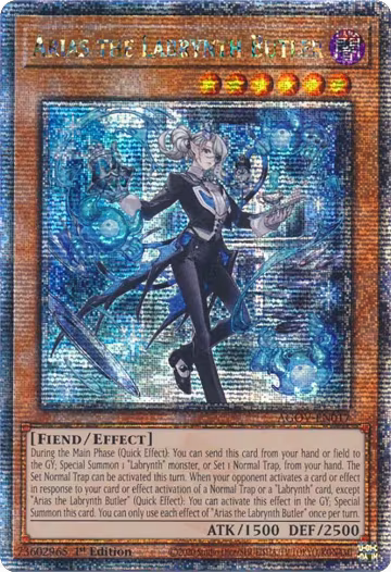 Arias the Labrynth Butler (Quarter Century Secret Rare) (AGOV-EN017), Age of Overlord — Yu-Gi-Oh! card price