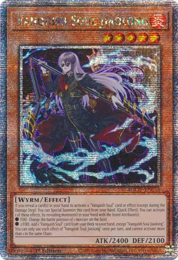 Vanquish Soul Jiaolong (Quarter Century Secret Rare) (AGOV-EN018) — card price