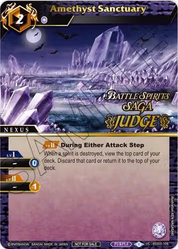 Amethyst Sanctuary (Judge Pack Vol. 3) (BSS03-108), Launch & Event Promos — Battle Spirits card price