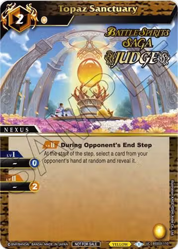 Topaz Sanctuary (Judge Pack Vol. 3) (BSS03-110), Launch & Event Promos — Battle Spirits card price