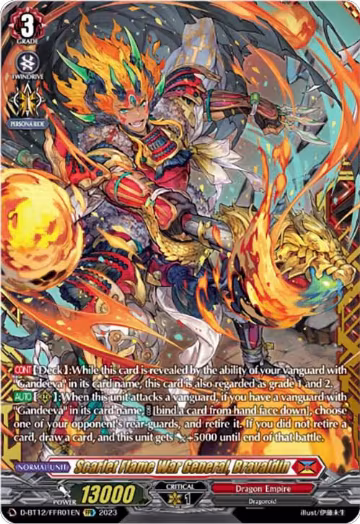 Scarlet Flame War General, Bravaldin (FFR) (D-BT12/FFR01EN), D-BT12: Evenfall Onslaught — Vanguard card price