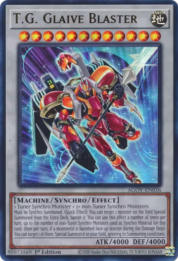 T.G. Glaive Blaster (AGOV-EN036), Age of Overlord — Yu-Gi-Oh! card price