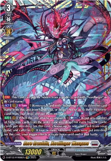 Gore Gravidia, Nordlinger Masques (FFR) (D-BT12/FFR08EN), D-BT12: Evenfall Onslaught — Vanguard card price