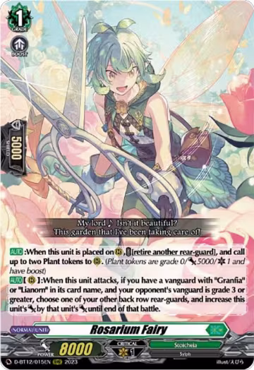 Rosarium Fairy (D-BT12/015EN), D-BT12: Evenfall Onslaught — Vanguard card price
