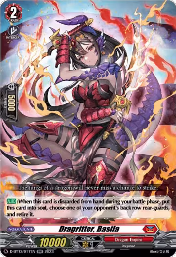 Dragritter, Basila (D-BT12/017EN), D-BT12: Evenfall Onslaught — Vanguard card price
