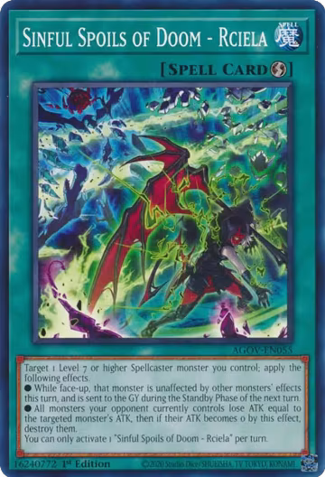 Sinful Spoils of Doom - Rciela (AGOV-EN055), Age of Overlord — Yu-Gi-Oh! card price