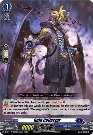 Ruin Collector (D-BT12/023EN), D-BT12: Evenfall Onslaught — Vanguard card price