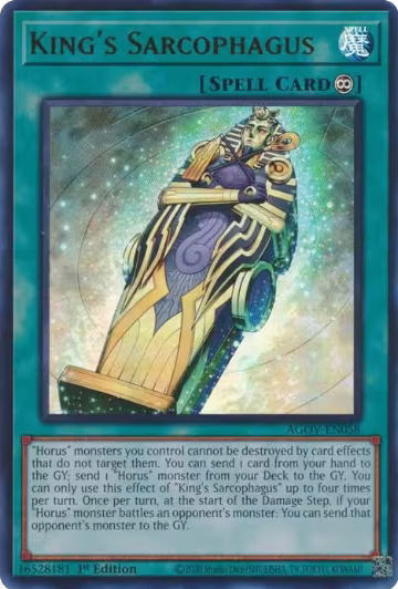 King's Sarcophagus (AGOV-EN058), Age of Overlord — Yu-Gi-Oh! card price