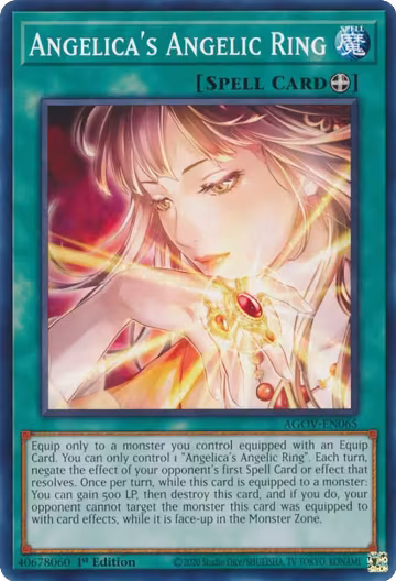 Angelica's Angelic Ring (AGOV-EN065), Age of Overlord — Yu-Gi-Oh! card price
