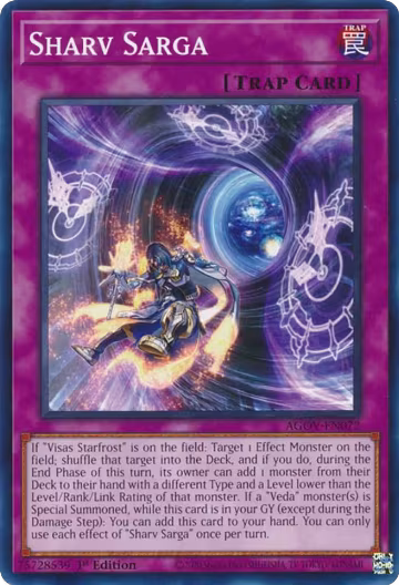 Sharv Sarga (AGOV-EN072), Age of Overlord — Yu-Gi-Oh! card price