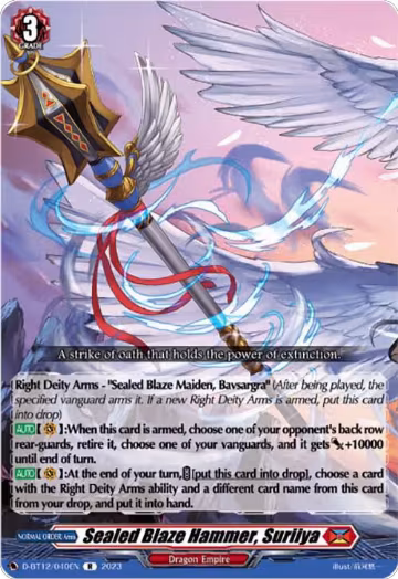 Sealed Blaze Hammer, Suriiya (D-BT12/040EN), D-BT12: Evenfall Onslaught — Vanguard card price
