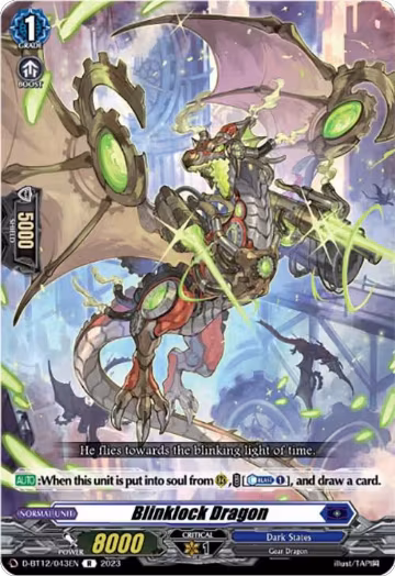 Blinklock Dragon (D-BT12/043EN), D-BT12: Evenfall Onslaught — Vanguard card price