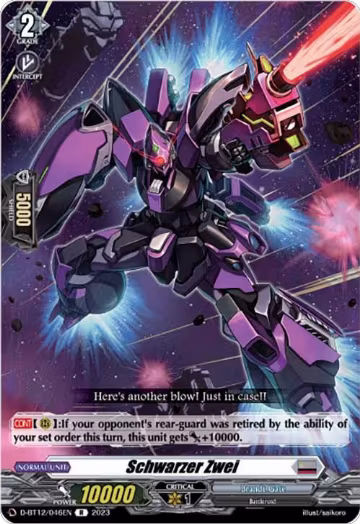Schwarzer Zwei (D-BT12/046EN), D-BT12: Evenfall Onslaught — Vanguard card price