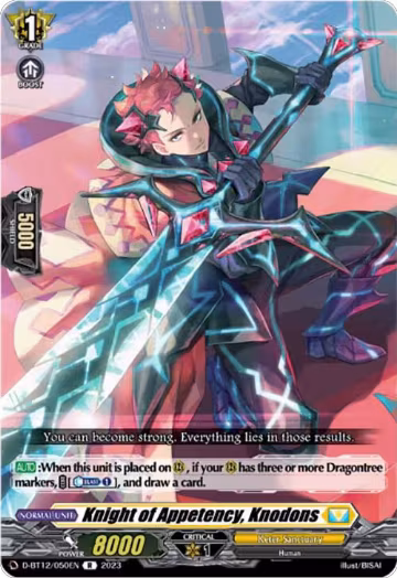 Knight of Appetency, Knodons (D-BT12/050EN), D-BT12: Evenfall Onslaught — Vanguard card price