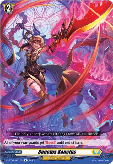 Sanctus Sanctus (D-BT12/052EN), D-BT12: Evenfall Onslaught — Vanguard card price
