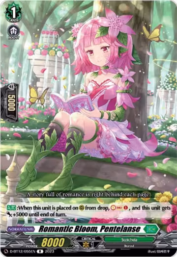 Romantic Bloom, Pentelanse (D-BT12/055EN), D-BT12: Evenfall Onslaught — Vanguard card price