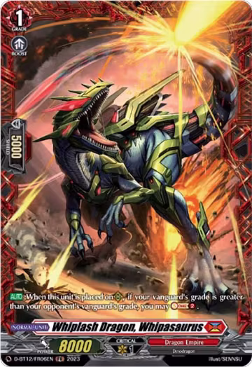 Whiplash Dragon, Whipasaurus (FR) (D-BT12/FR06EN), D-BT12: Evenfall Onslaught — Vanguard card price