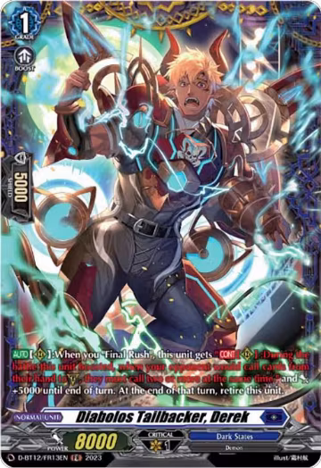 Diabolos Tailbacker, Derek (FR) (D-BT12/FR13EN), D-BT12: Evenfall Onslaught — Vanguard card price