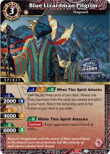 Blue Lizardman Pilgrim (Championship Pack 2023 Vol. 3) (BSS03-004), Launch & Event Promos — Battle Spirits card price