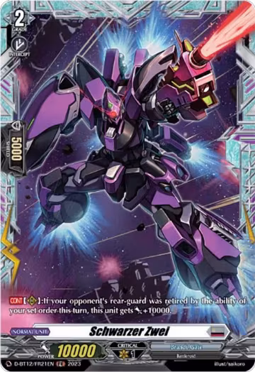 Schwarzer Zwei (FR) (D-BT12/FR21EN), D-BT12: Evenfall Onslaught — Vanguard card price