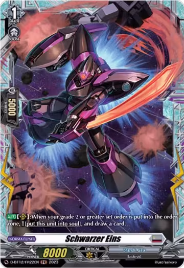 Schwarzer Eins (FR) (D-BT12/FR22EN), D-BT12: Evenfall Onslaught — Vanguard card price