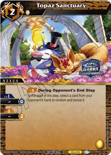 Topaz Sanctuary (Championship Pack 2023 Vol. 3) (BSS03-110), Launch & Event Promos — Battle Spirits card price