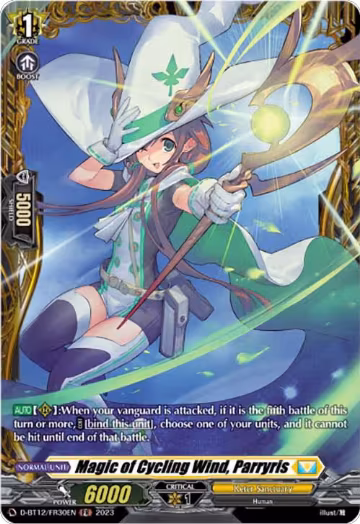 Magic of Cycling Wind, Parryris (FR) (D-BT12/FR30EN), D-BT12: Evenfall Onslaught — Vanguard card price