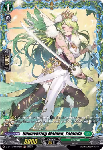 Unwavering Maiden, Yolanda (FR) (D-BT12/FR34EN), D-BT12: Evenfall Onslaught — Vanguard card price