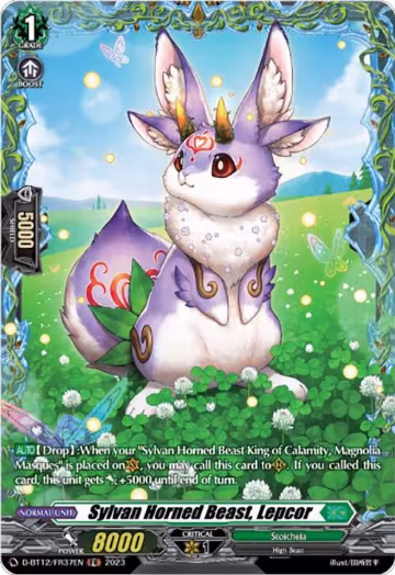 Sylvan Horned Beast, Lepcor (FR) (D-BT12/FR37EN), D-BT12: Evenfall Onslaught — Vanguard card price