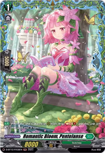Romantic Bloom, Pentelanse (FR) (D-BT12/FR38EN), D-BT12: Evenfall Onslaught — Vanguard card price